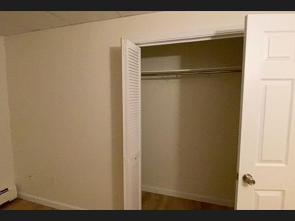 This is the large closet in the larger of the 2 bedrooms.