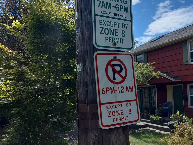 City parking permit required