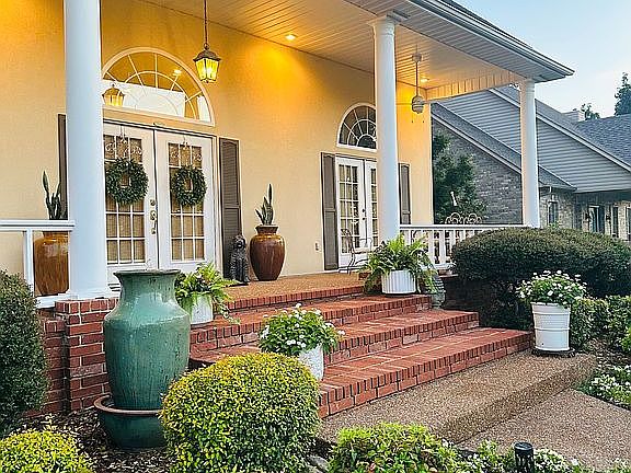 Deep, expansive front porch