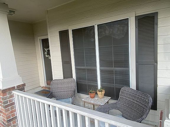 Closeup of Front Porch
