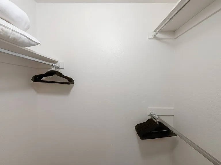 Both bedrooms have walk-in closets.