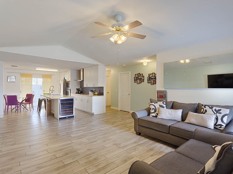 Remodeled living & kitchen