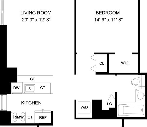 2nd image of 320 W 38th St APT 1908
