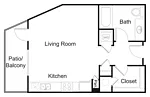 Floor plan Studio