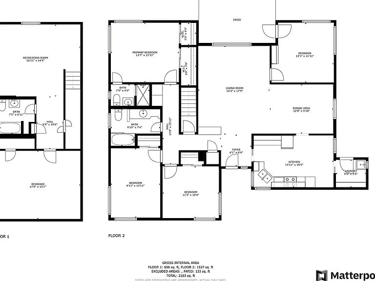 room labeled by back patio as bedroom is the Den