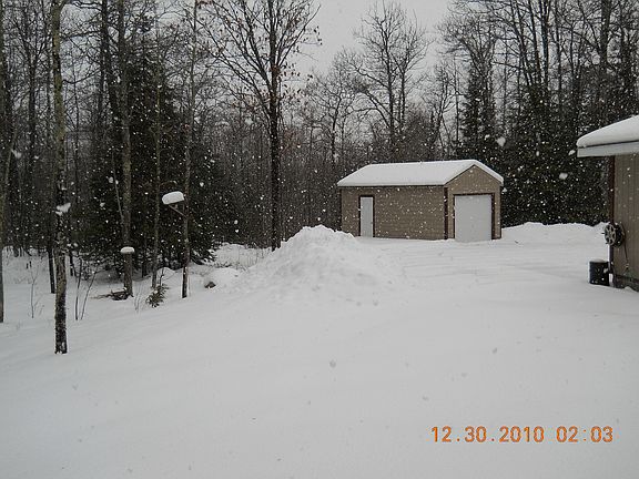 backyard winter time