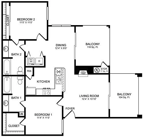 Floor plan D1