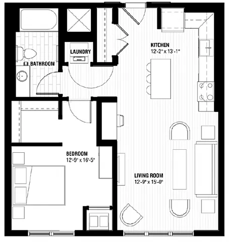 Floor plan Chicago - 1Q