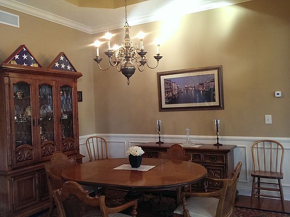 Tray ceiling and wood panels