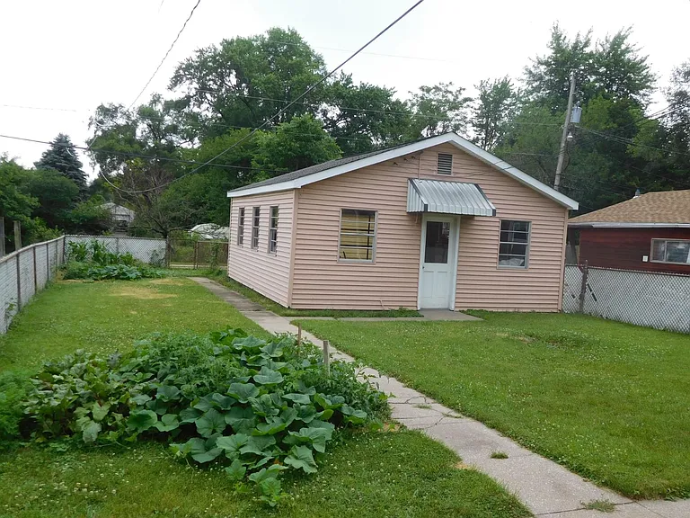 Rear of garage