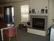 Living room with fireplace