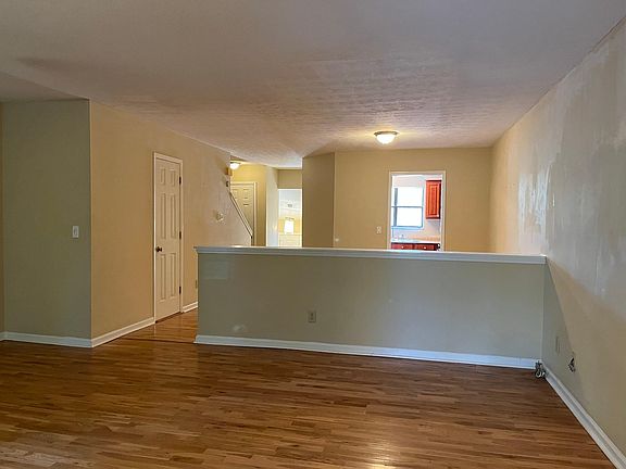 Half-bath, living room, dining room