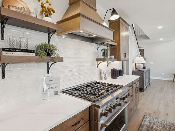 Kitchen with open shelving
