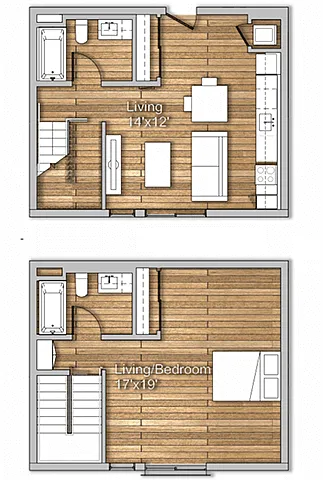 Floor plan 1x2H-loft