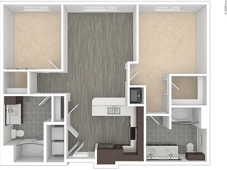 Two bedroom apartment at Argon