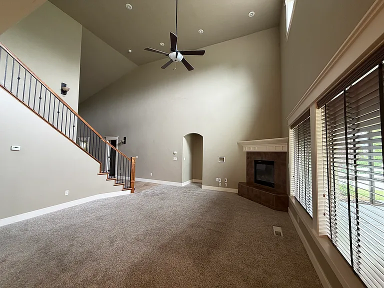 fireplace in living room