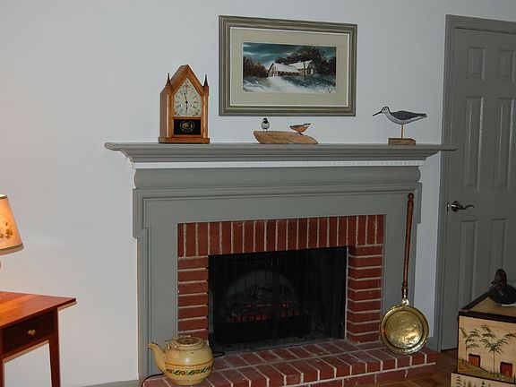 Wood Burning Fireplace with Electric Insert