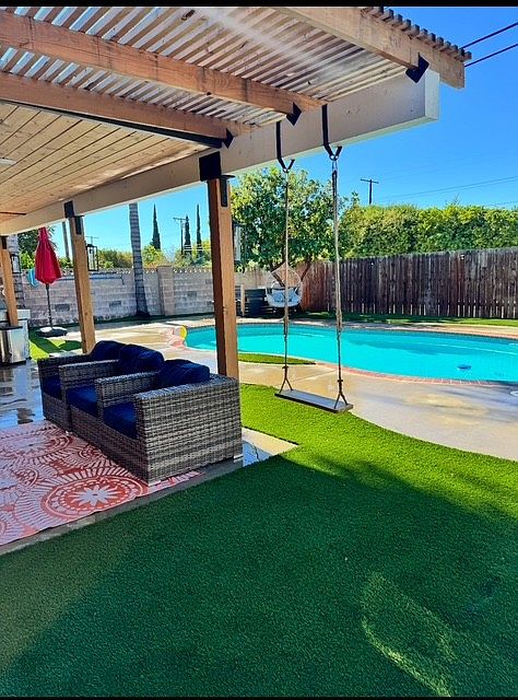 Beautiful patio and pool for an entertainers dream.