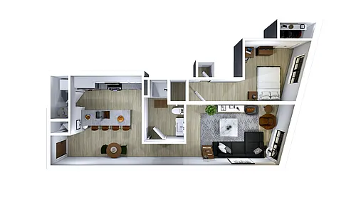 Floor plan One Bedroom