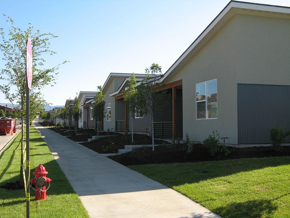 view from south end of Pioneer Townhomes II