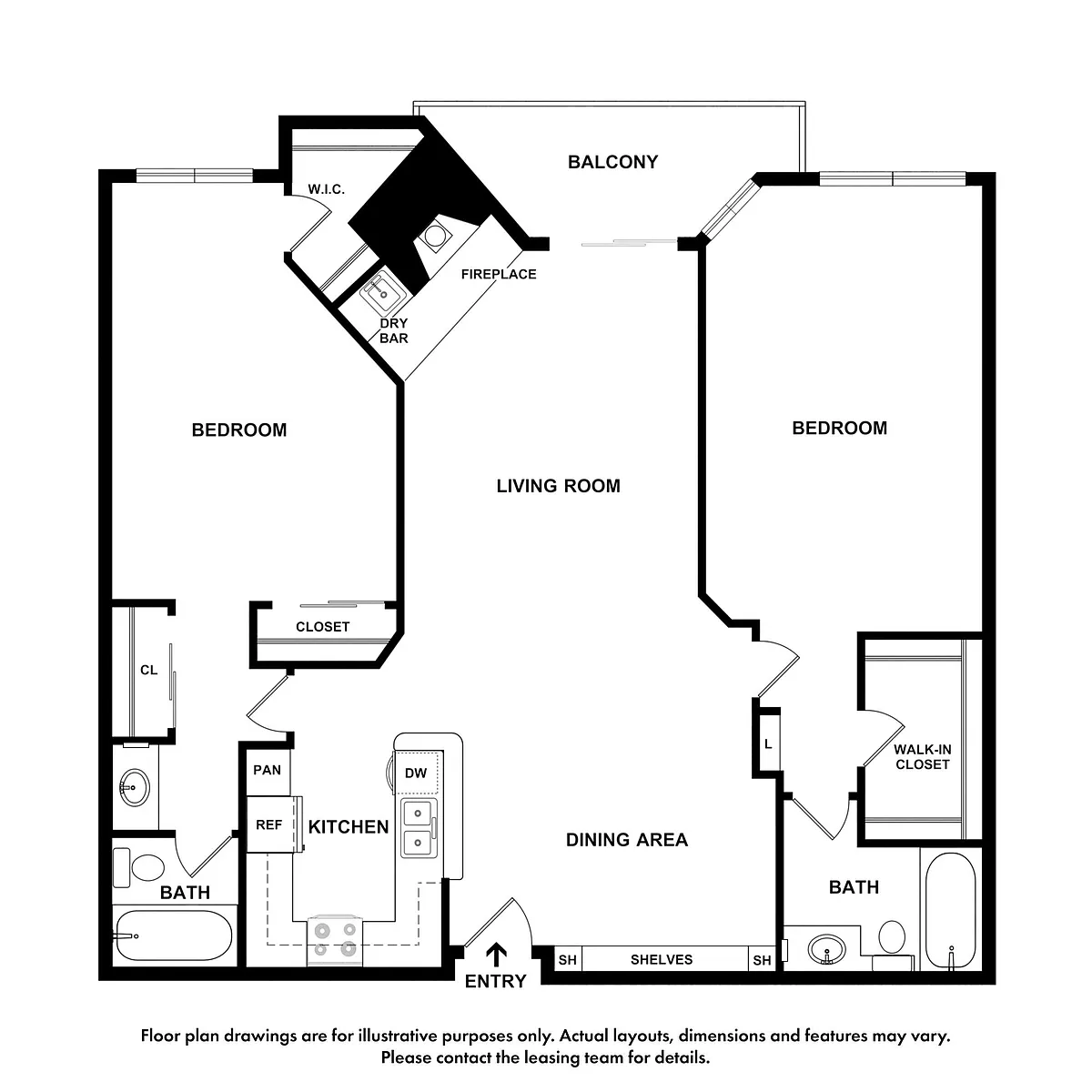 Floor plan 2X2 H