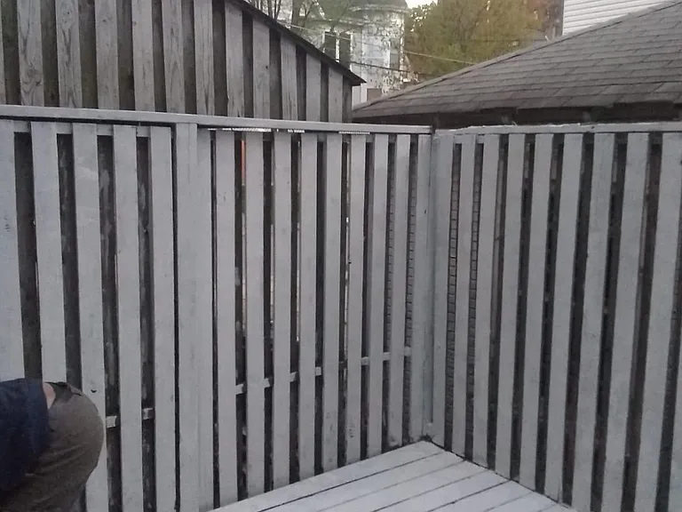 Newly remodeled and painted deck