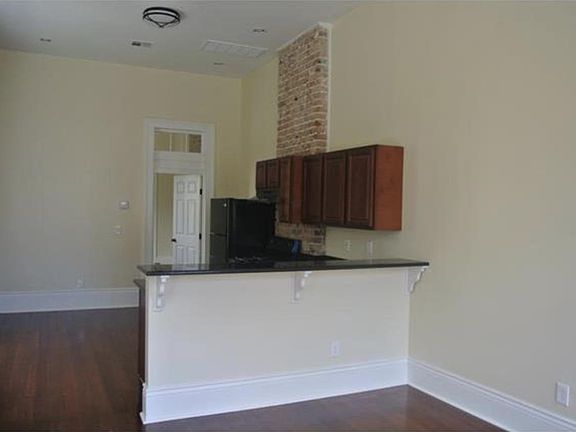 Open floor plan kitchen and living area