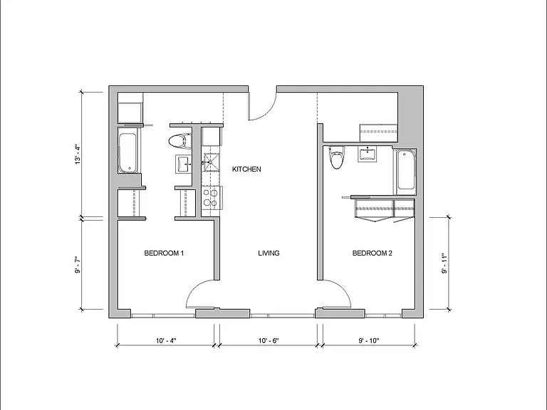 2 Bedroom Layout A 2 Bedroom Layout A