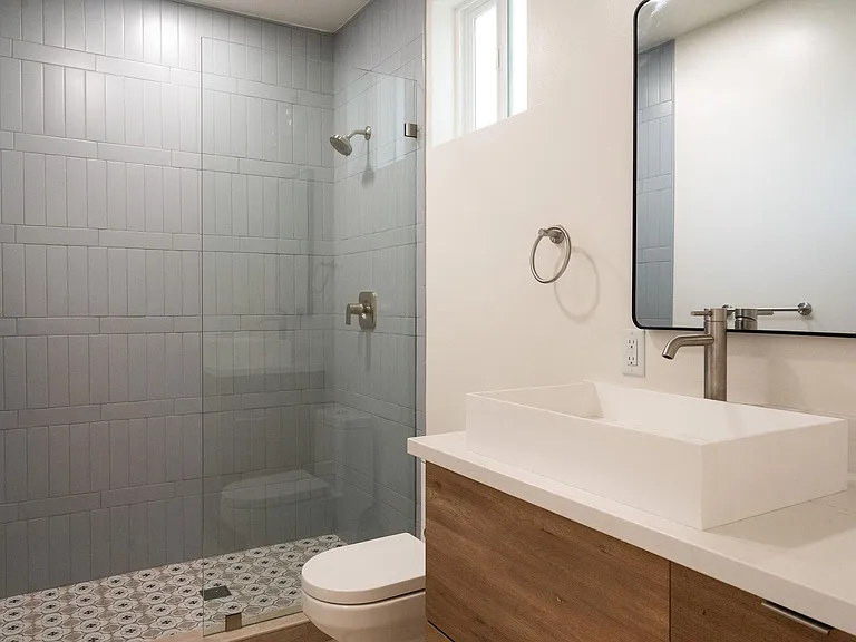spacious bathroom