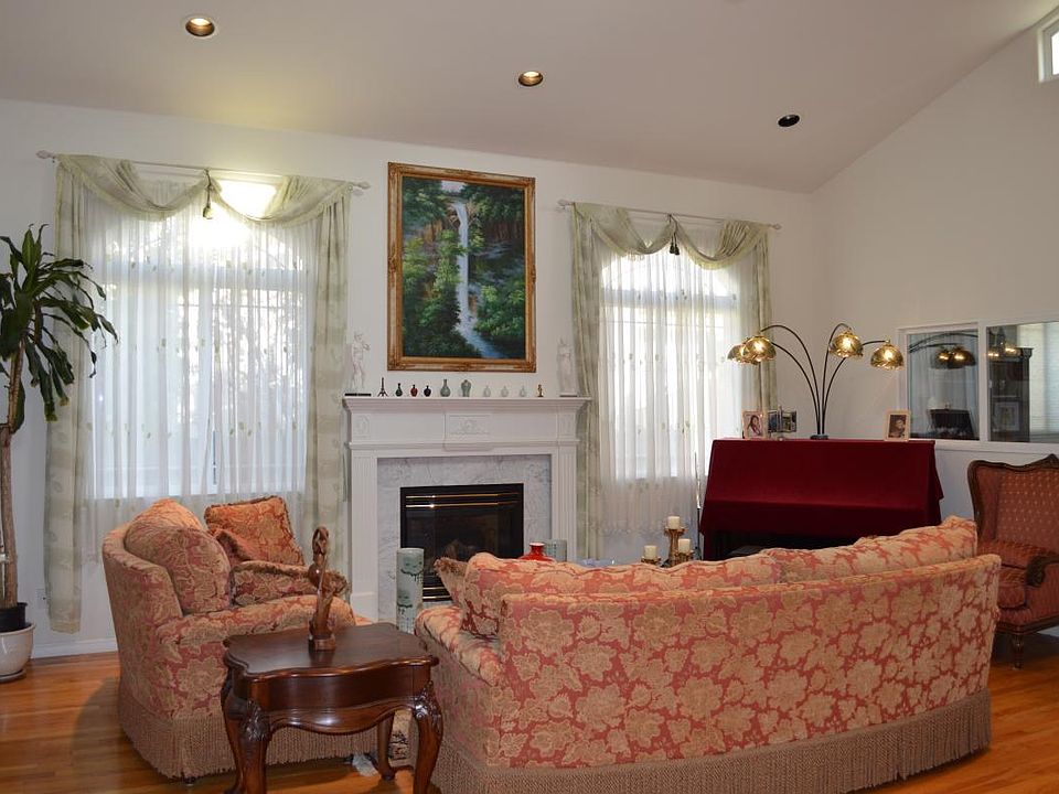 Living Room with vaulted ceiling