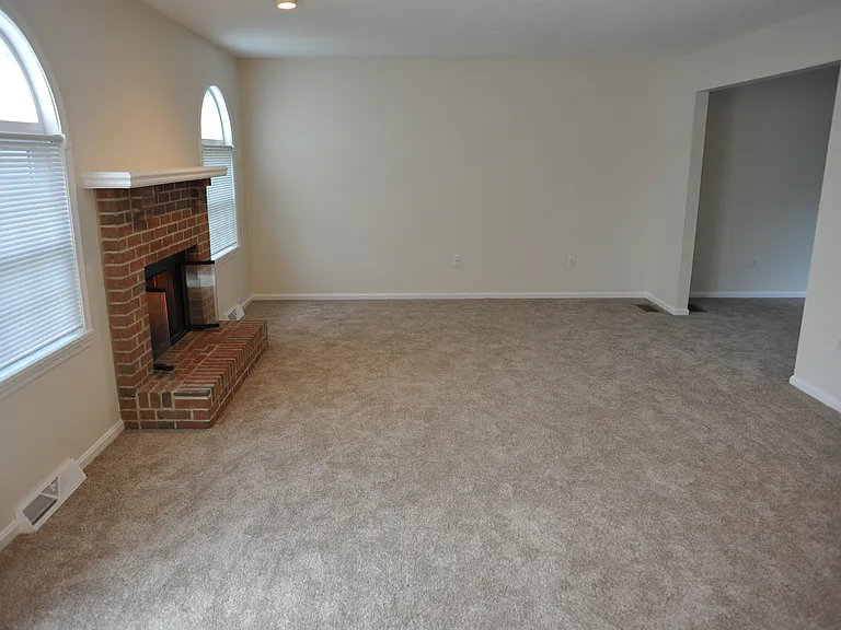 Great room view from sliding door entry