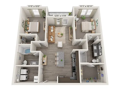 Floor plan B1