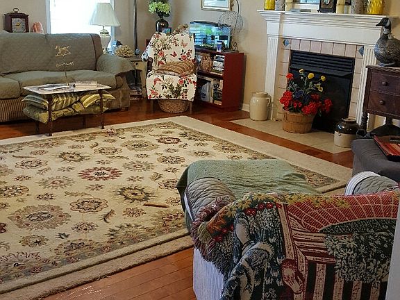 Gas fireplace in living room