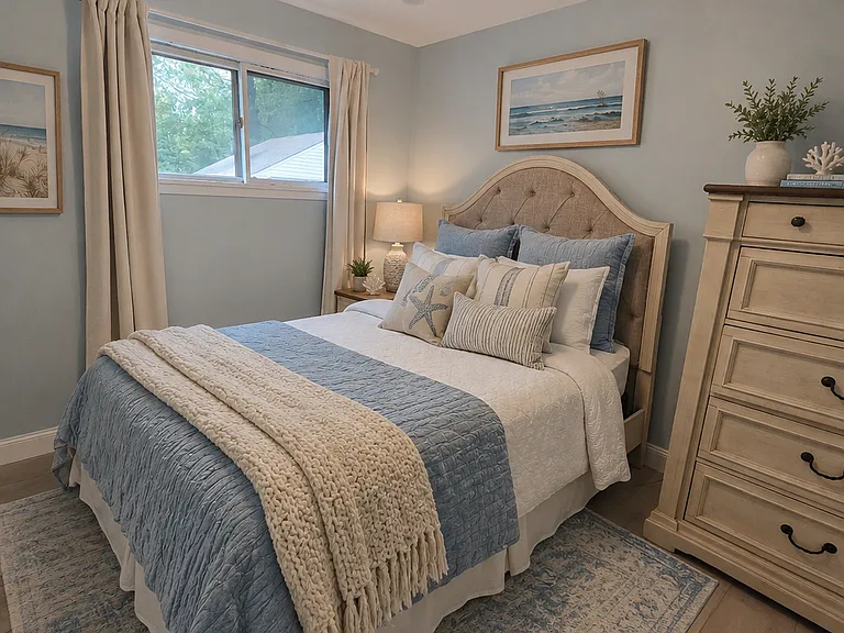 Warm inviting bedrooms!