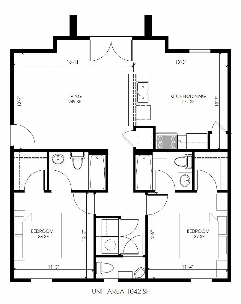 Floor plan 2 Bed