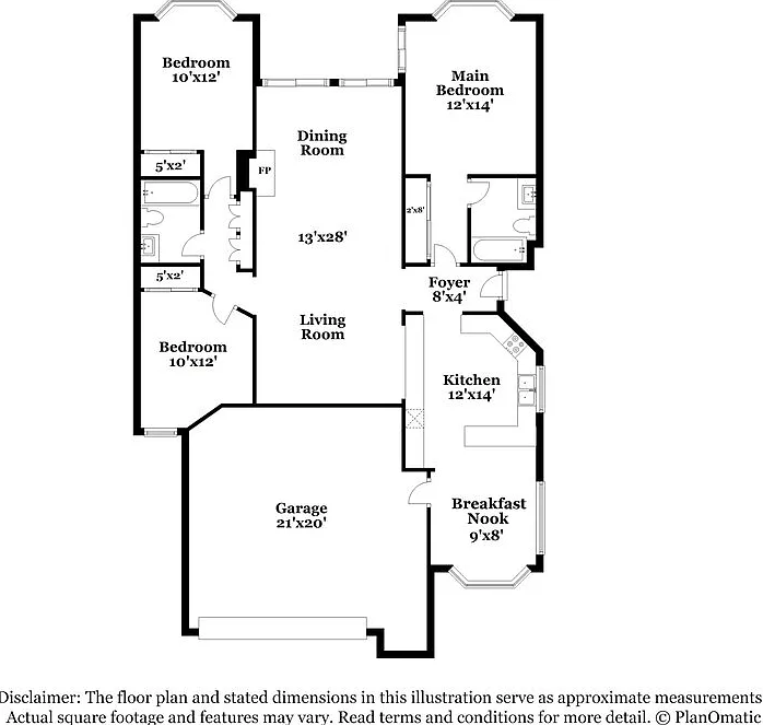 3 bed, 2.0 bath, 1334 sqft, $2,240 — Photo 2