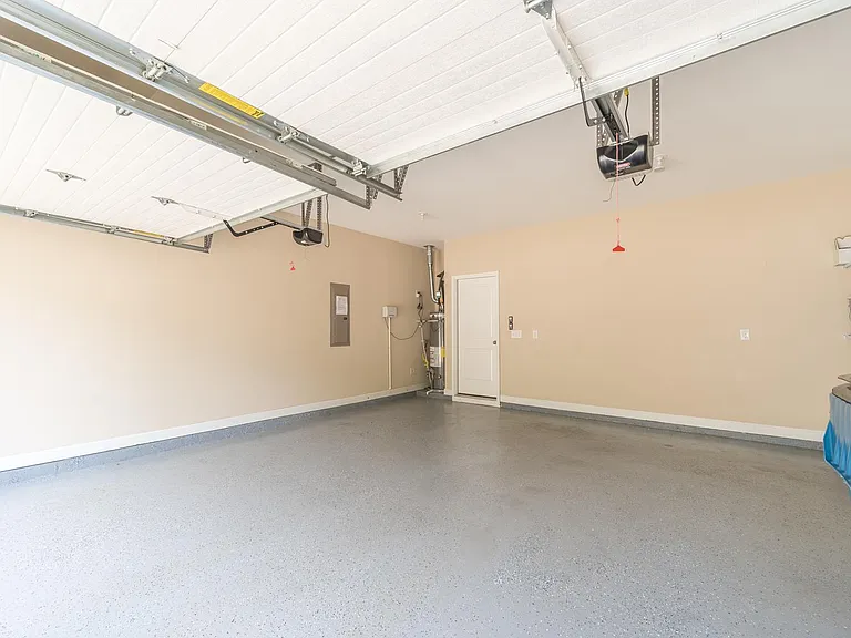 2-car Garage with epoxy flooring
