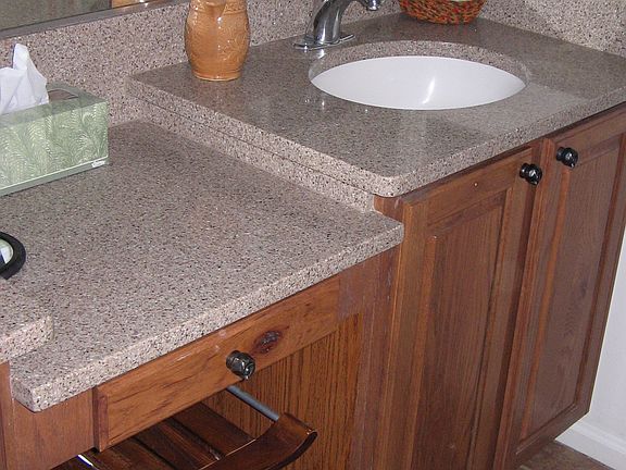 Master bath has two sinks