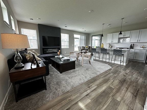 Staged family room