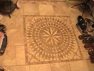 Tile front entry way