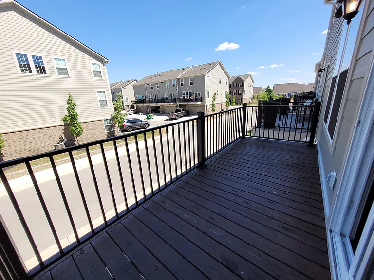 Stained patio