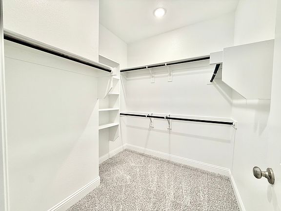 Spacious walk-in-closet