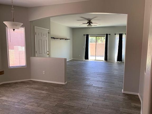 Dining area with living area