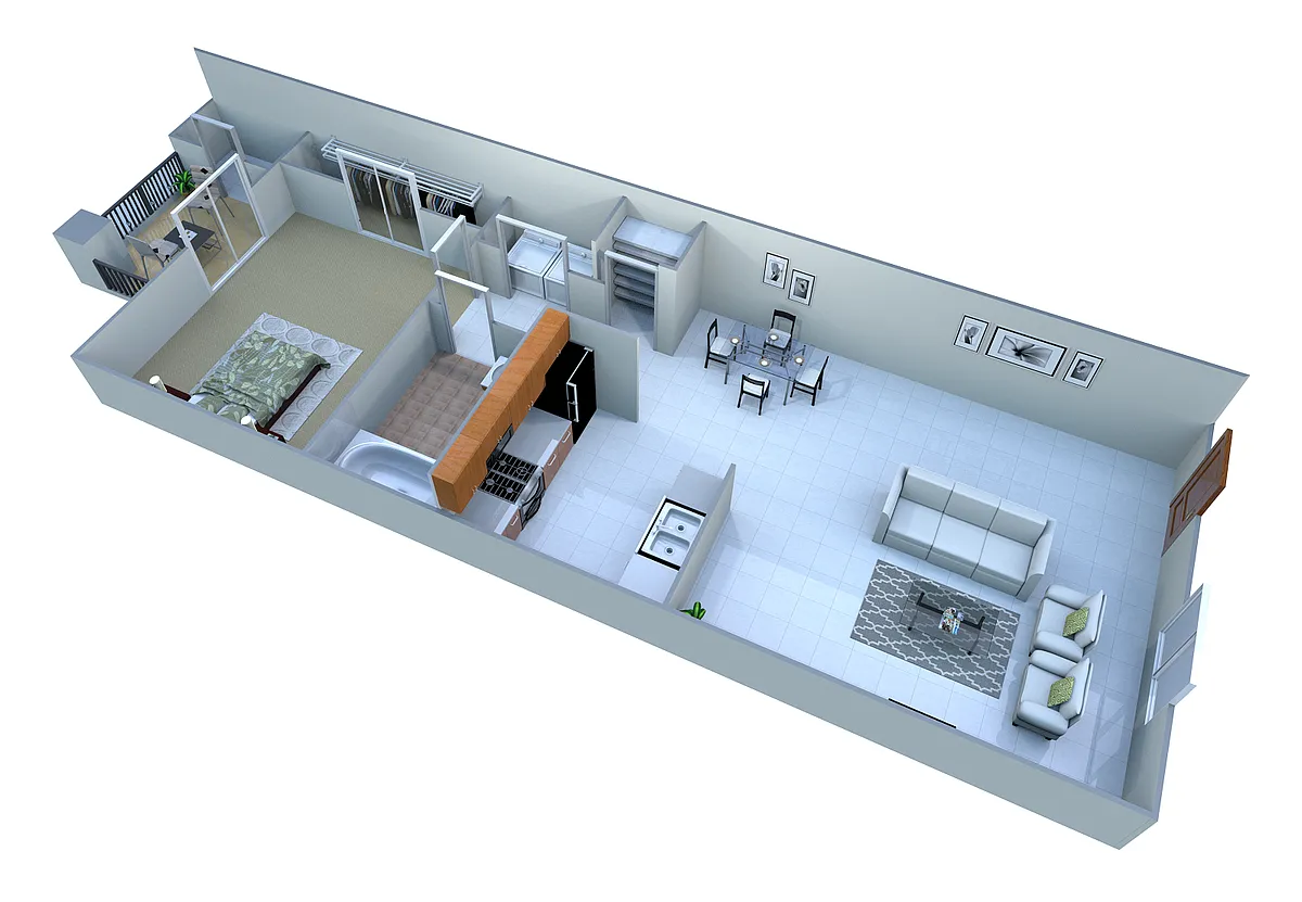 Floor plan 1 Bed