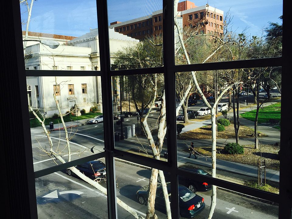 View from living room of SJ Athletic Club and St. James Park
