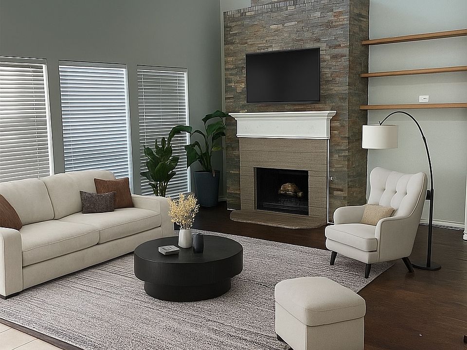 Virtually Staged Living Room