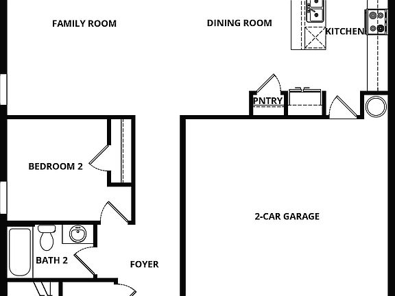 First floor of the Ruby floor plan
