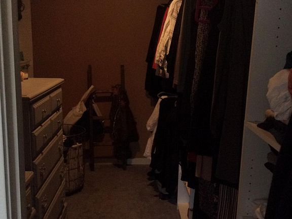 Master bedroom large walking closet