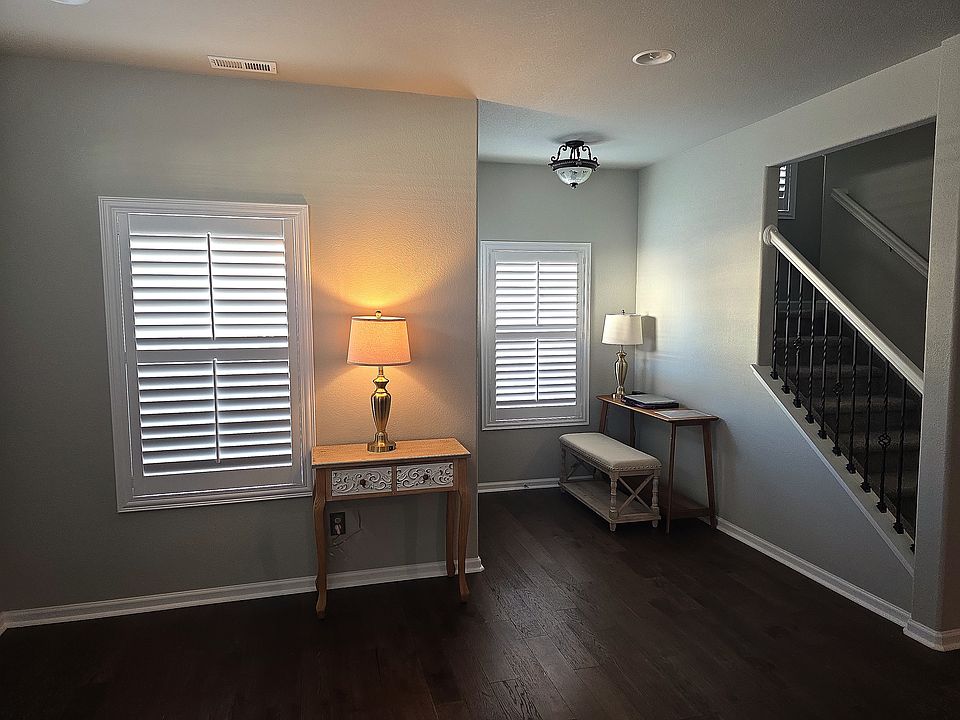Beautiful first floor w engineered wood __ __ __ and cool __ lighting.