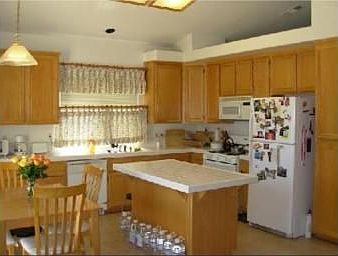 Kitchen featuring center island